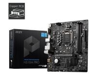 MSI H510M PRO DDR4 M2 PCIe NVME m.2 HDMI DP 1200P.11.NESİL - 1